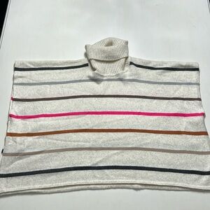 Loft striped poncho sweater. Size XS.